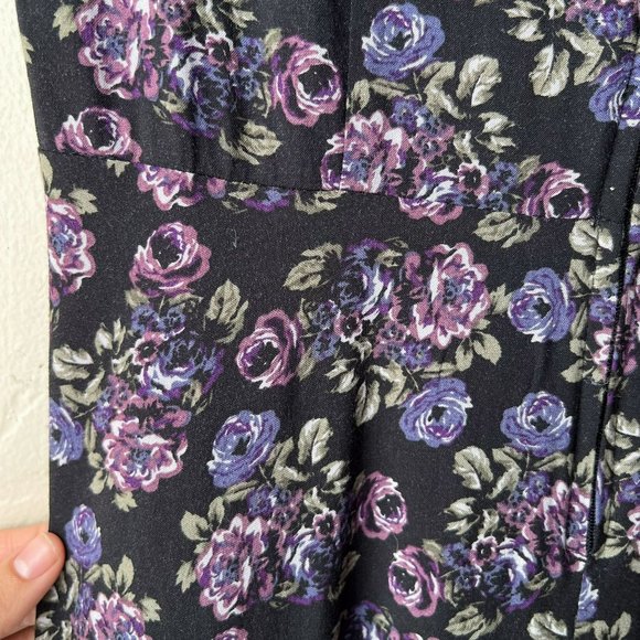 Hot Topic Vintage Purple Rose Hi-Low Hem Dress - Picture 8 of 12